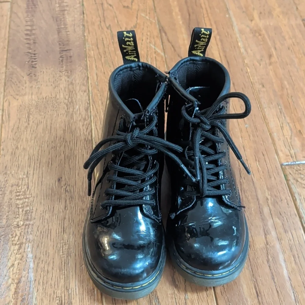 Dr. Martens 1460 J Black Patent Boots